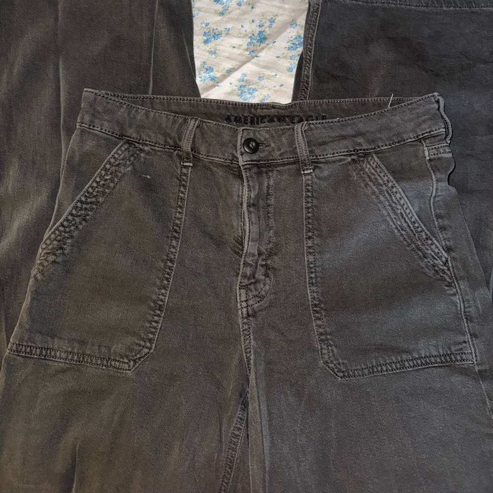 American Eagle Outfitters Dark Gray Cargo Pants